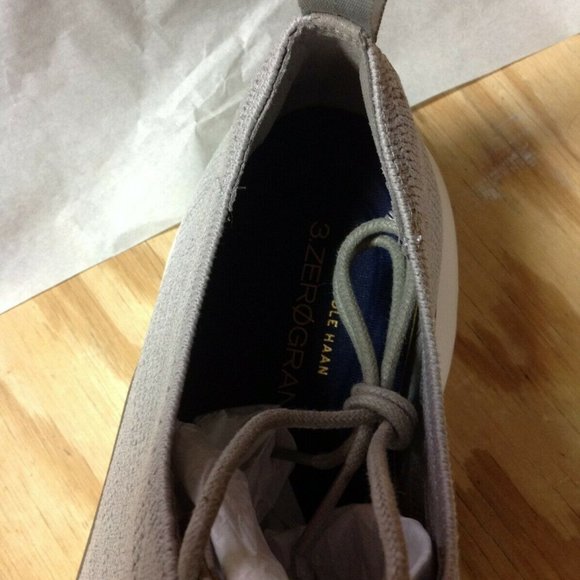 Cole Haan Men's 3.ZeroGrand Taupe Stitchlite Wingtip Oxford Shoes - 11.5M - NIB - Picture 6 of 10